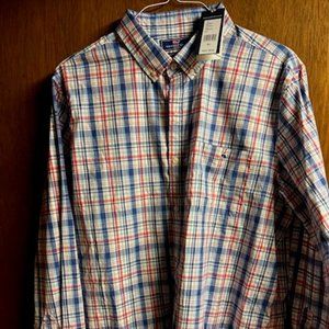 Vineyard Vines men's shirt top collar xl new Slim Fit